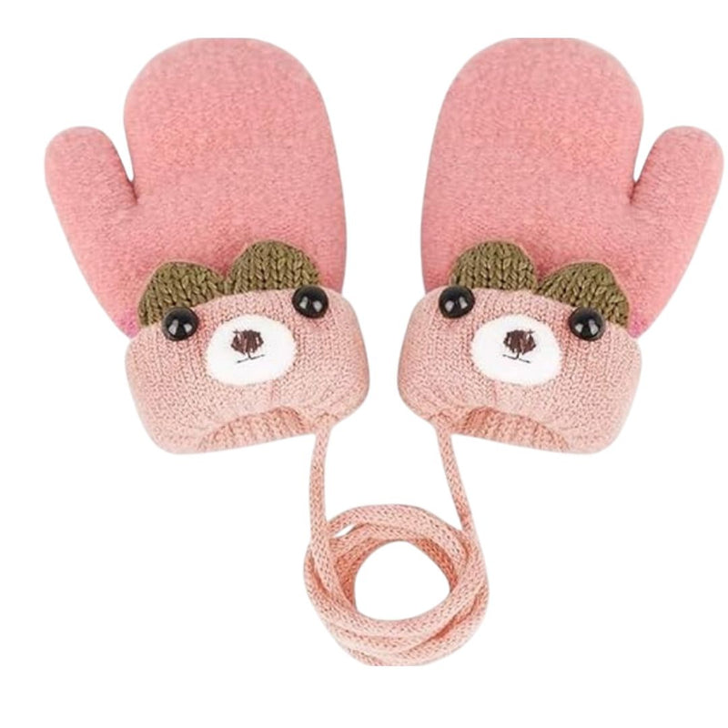 Onikart Comfortable and adorable Cute Bear Winter Mittens for kids