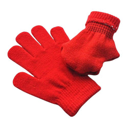 Onikart Lightweight and Breathable Classic Red Winter Knit Gloves