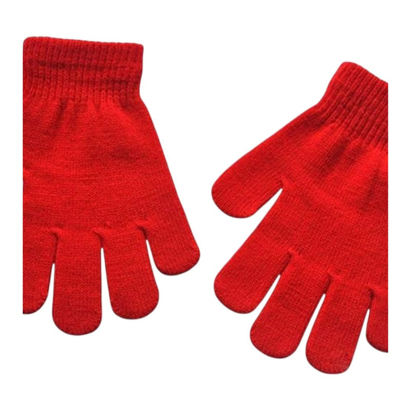 Onikart Lightweight and Breathable Classic Red Winter Knit Gloves