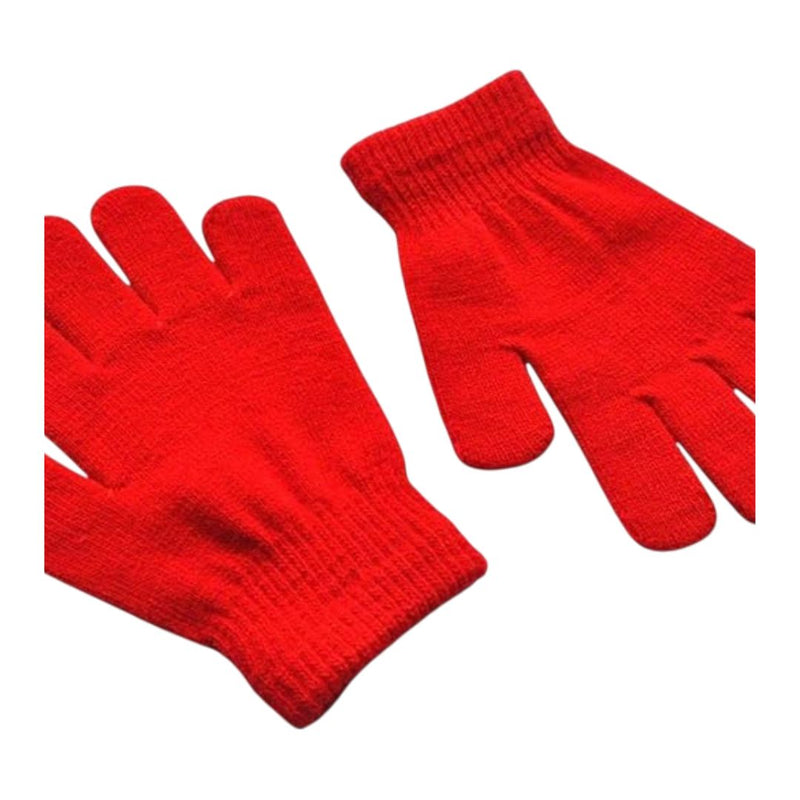 Onikart Lightweight and Breathable Classic Red Winter Knit Gloves