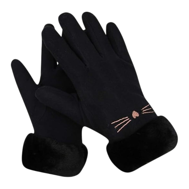 Onikart Elegant and Versatile Cozy Cat Themed Winter Gloves